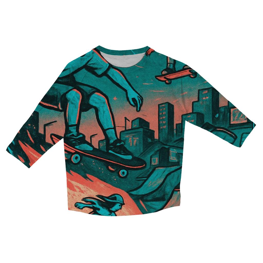 Comet Skate Park custom 3/4 sleeve shirts
