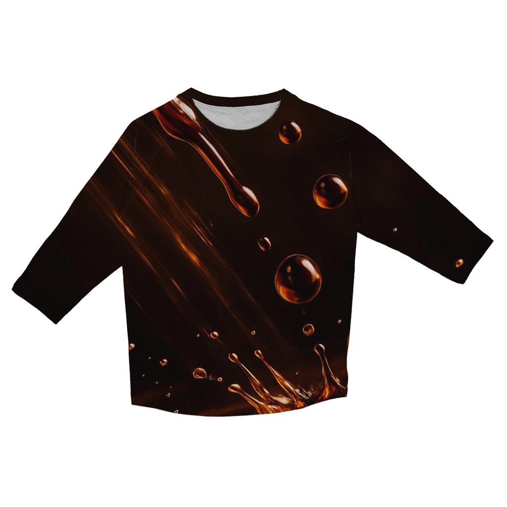 Espresso Drops Motion stylish quarter sleeve tops