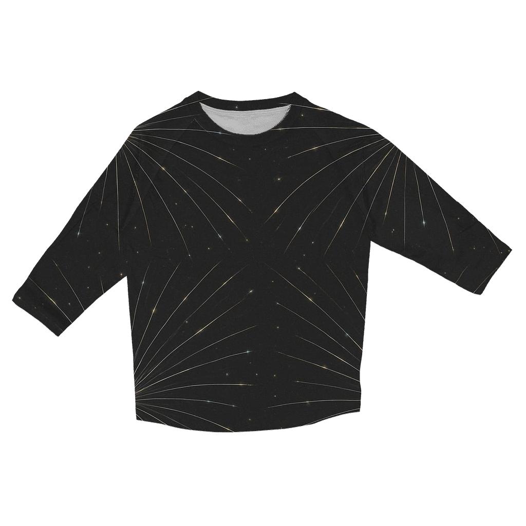 Meteor Trail Radiant Grid stylish quarter sleeve tops