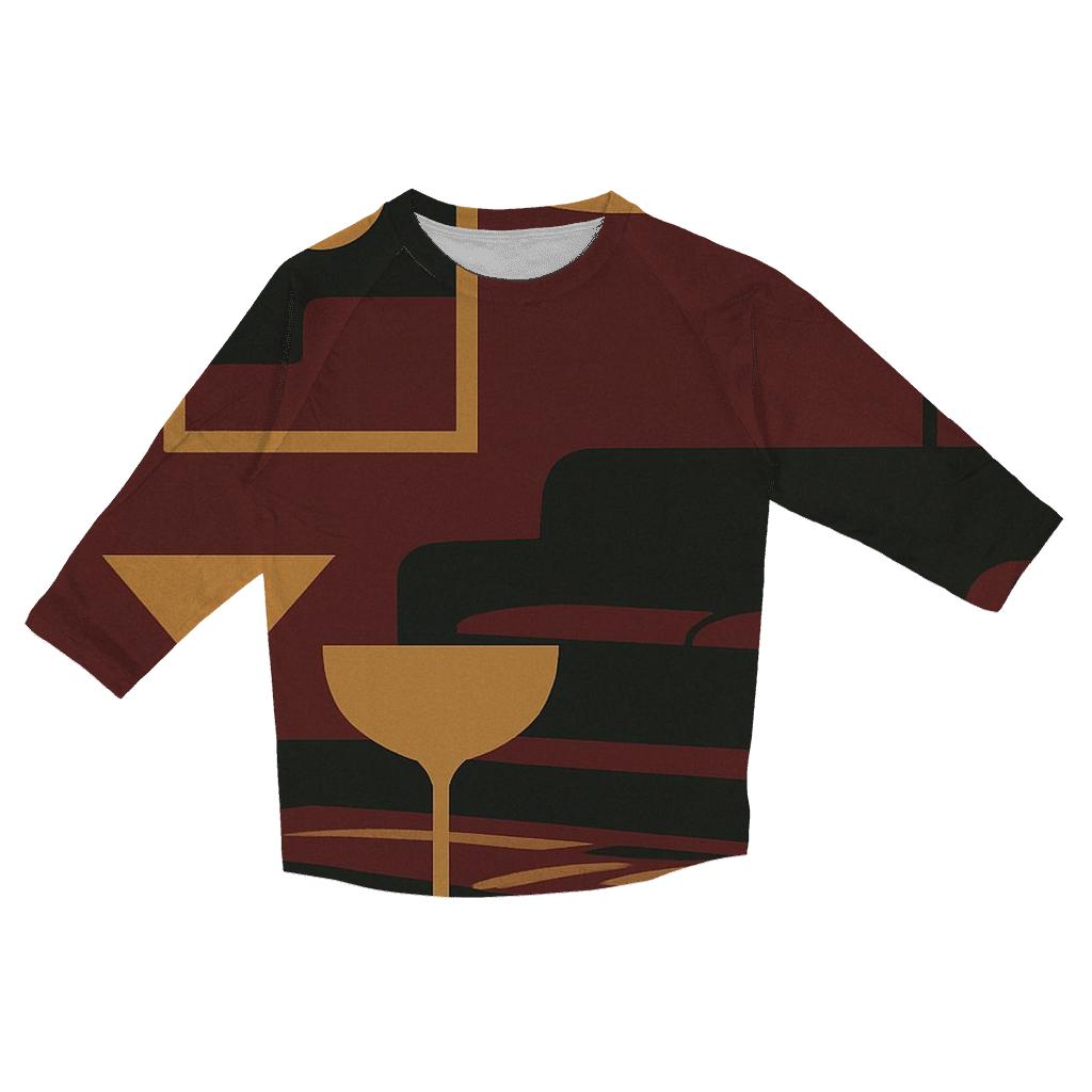 Velvet Lounge Silhouettes designer 3/4 sleeve blouses