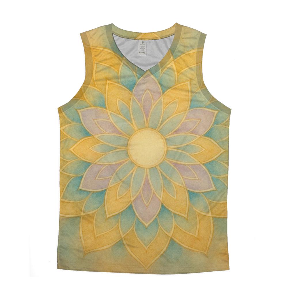 Luminous Mandala graphic print tank tops
