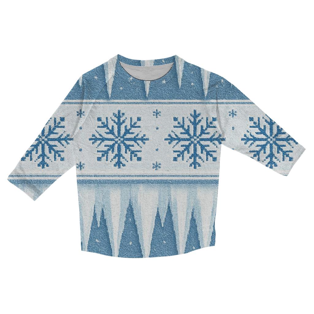 Icicle Banner Cascade Design personalized 3/4 sleeve tees
