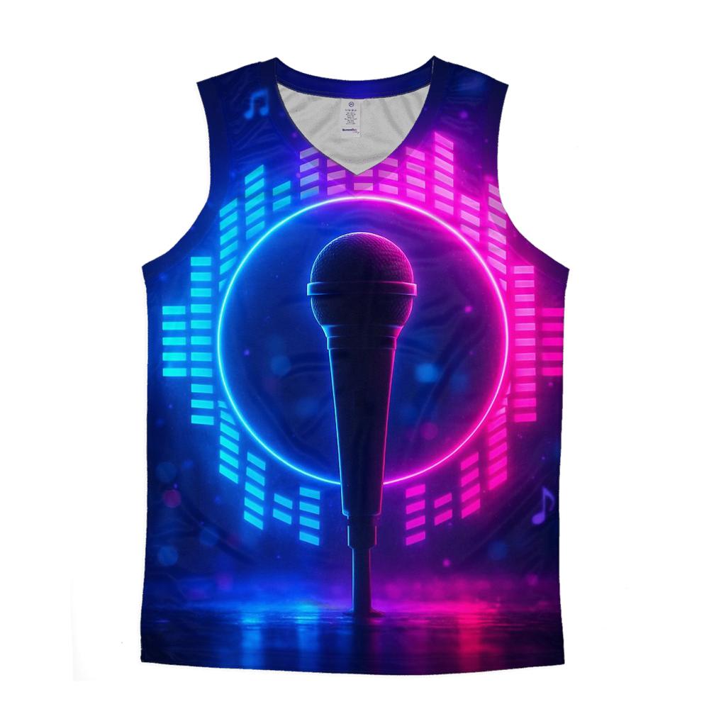 Neon Equalizer Halo sports performance tank tops
