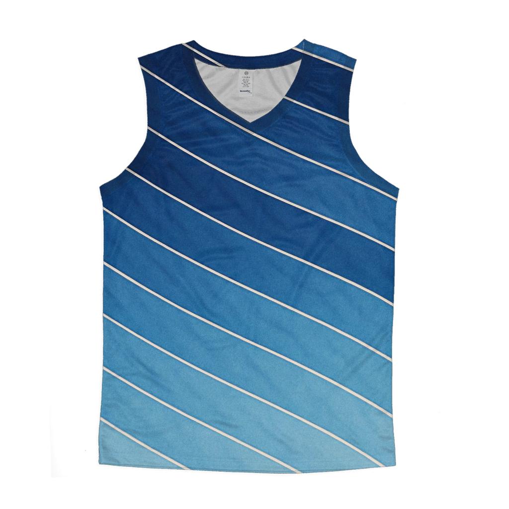 Indigo Arashi Diagonals designer workout tanks