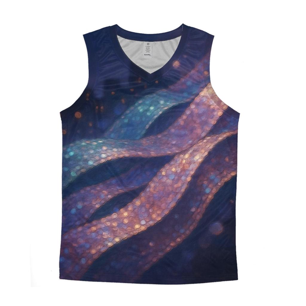 Aurora Sequins trendy fitted tank tops