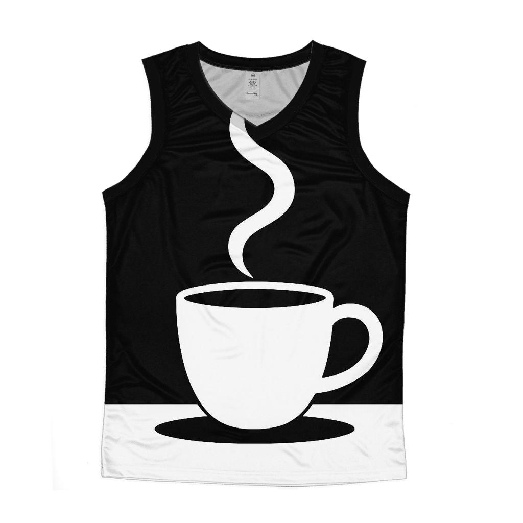 Steam Spiral Minimal graphic print tank tops