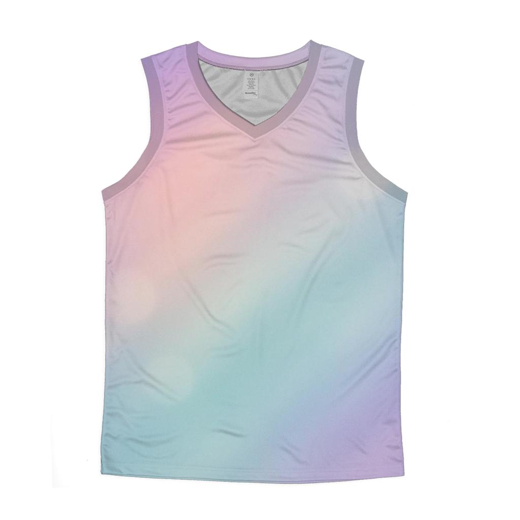 Pastel Mirage sports performance tank tops