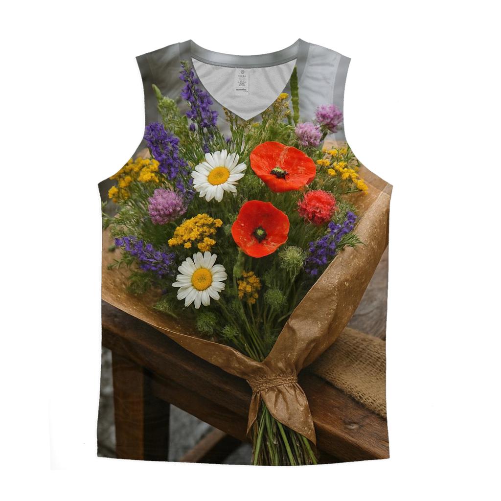 Market Bouquet After Rain sports performance tank tops