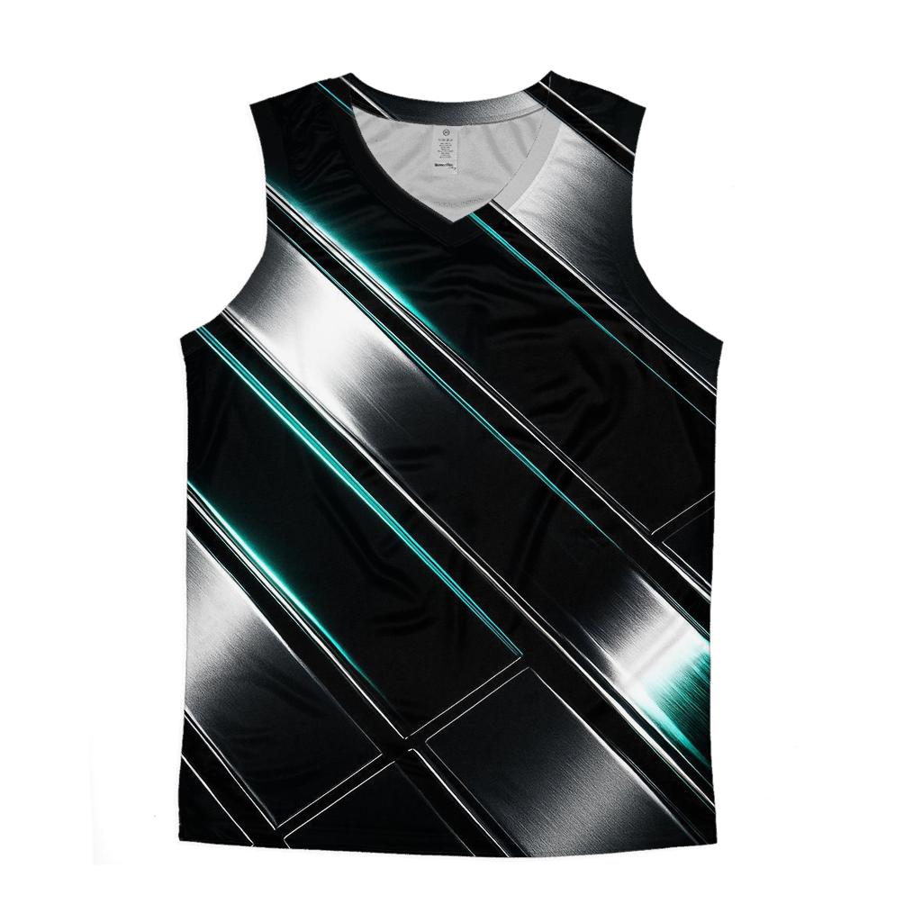 Chrome Mirage Lines sports performance tank tops