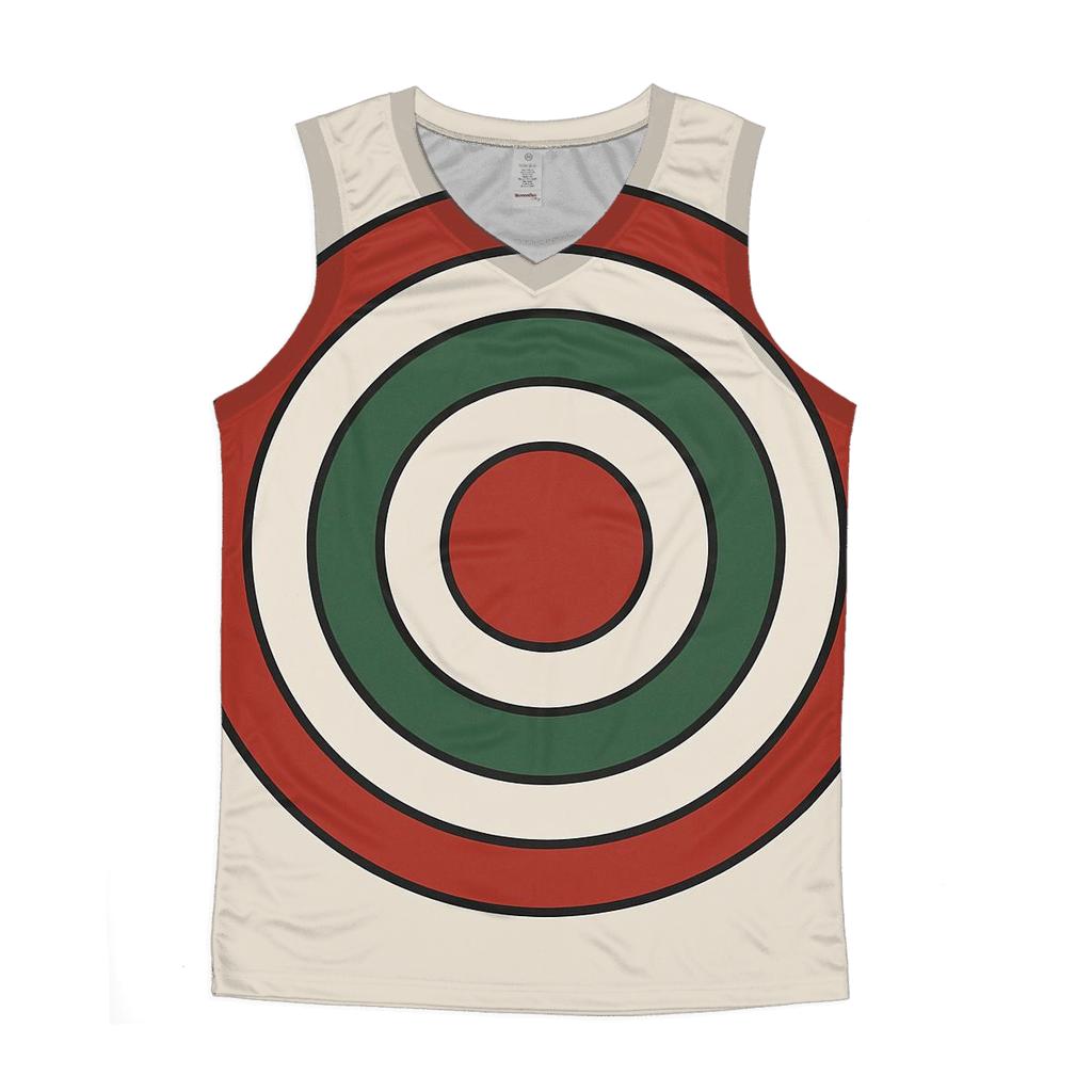 Concentric Ornament Rings sports performance tank tops