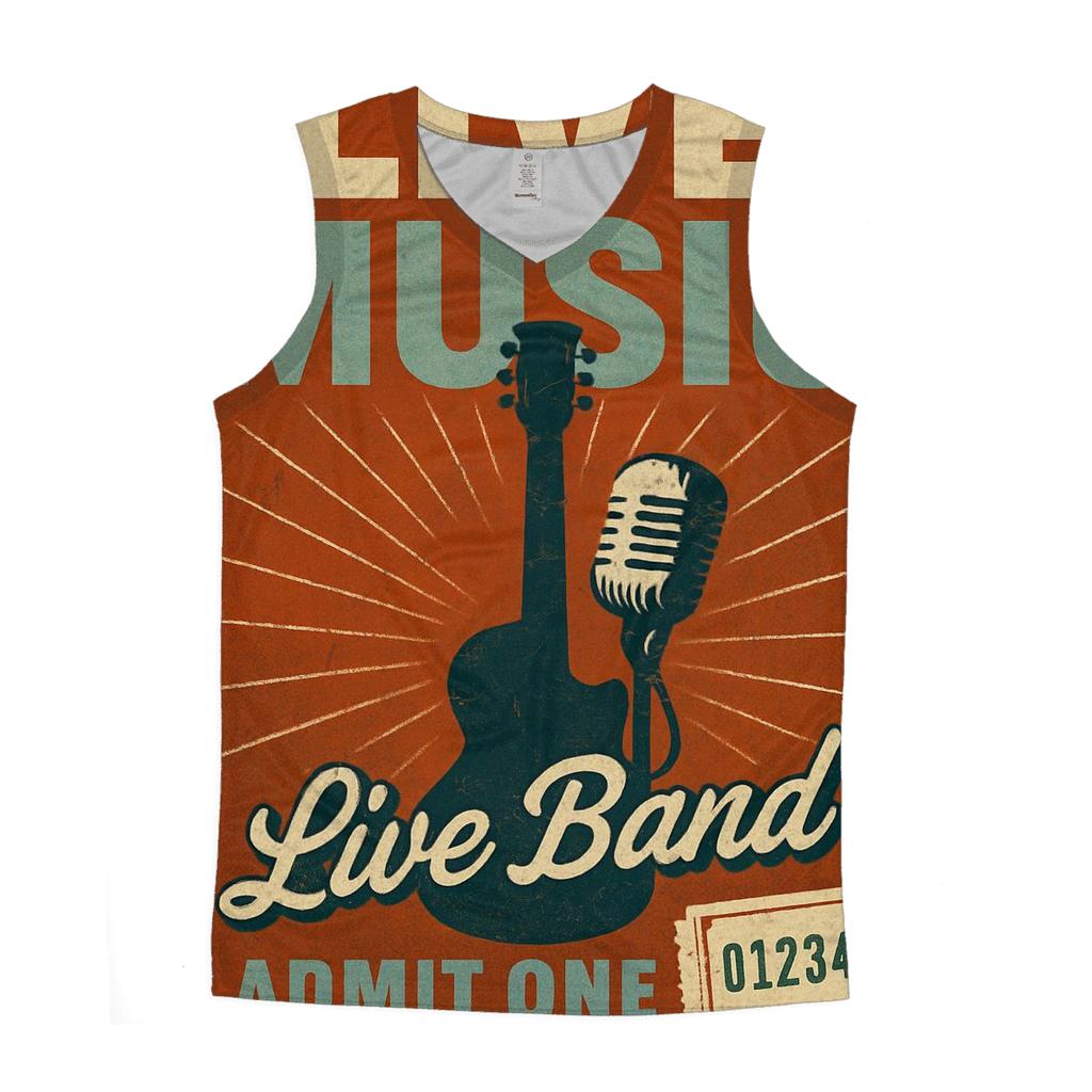 Distressed Concert Poster designer workout tanks
