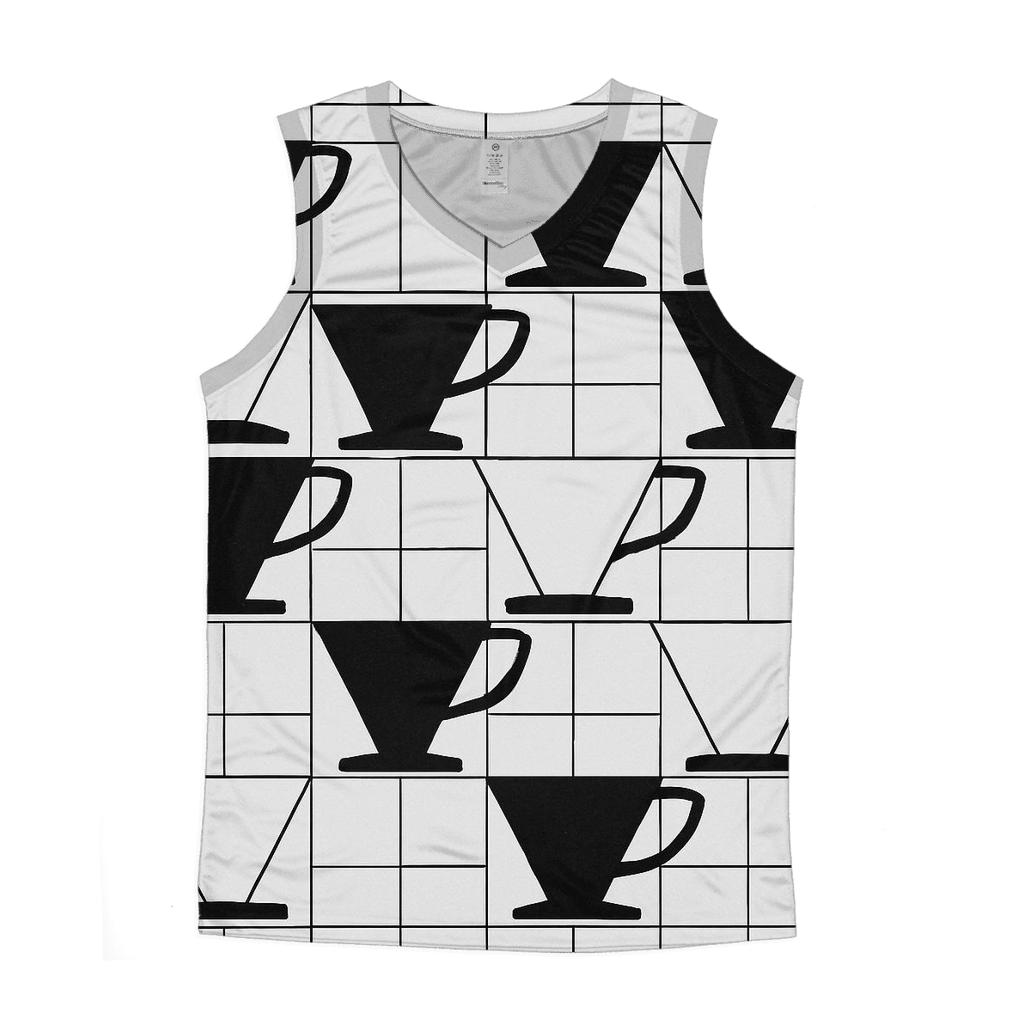 Filter Grid Geometry trendy fitted tank tops