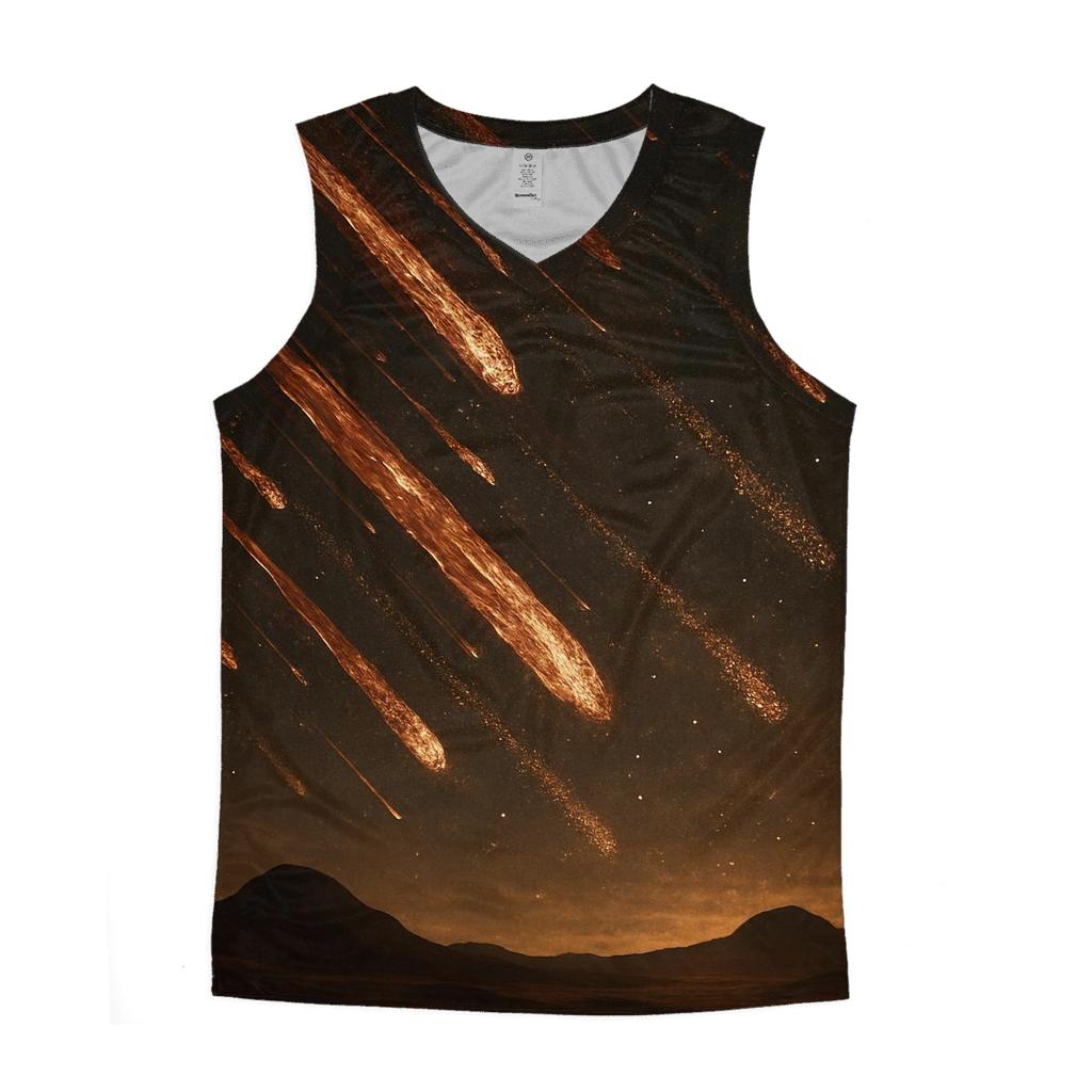 Gilded Meteor Shower cotton sleeveless tops