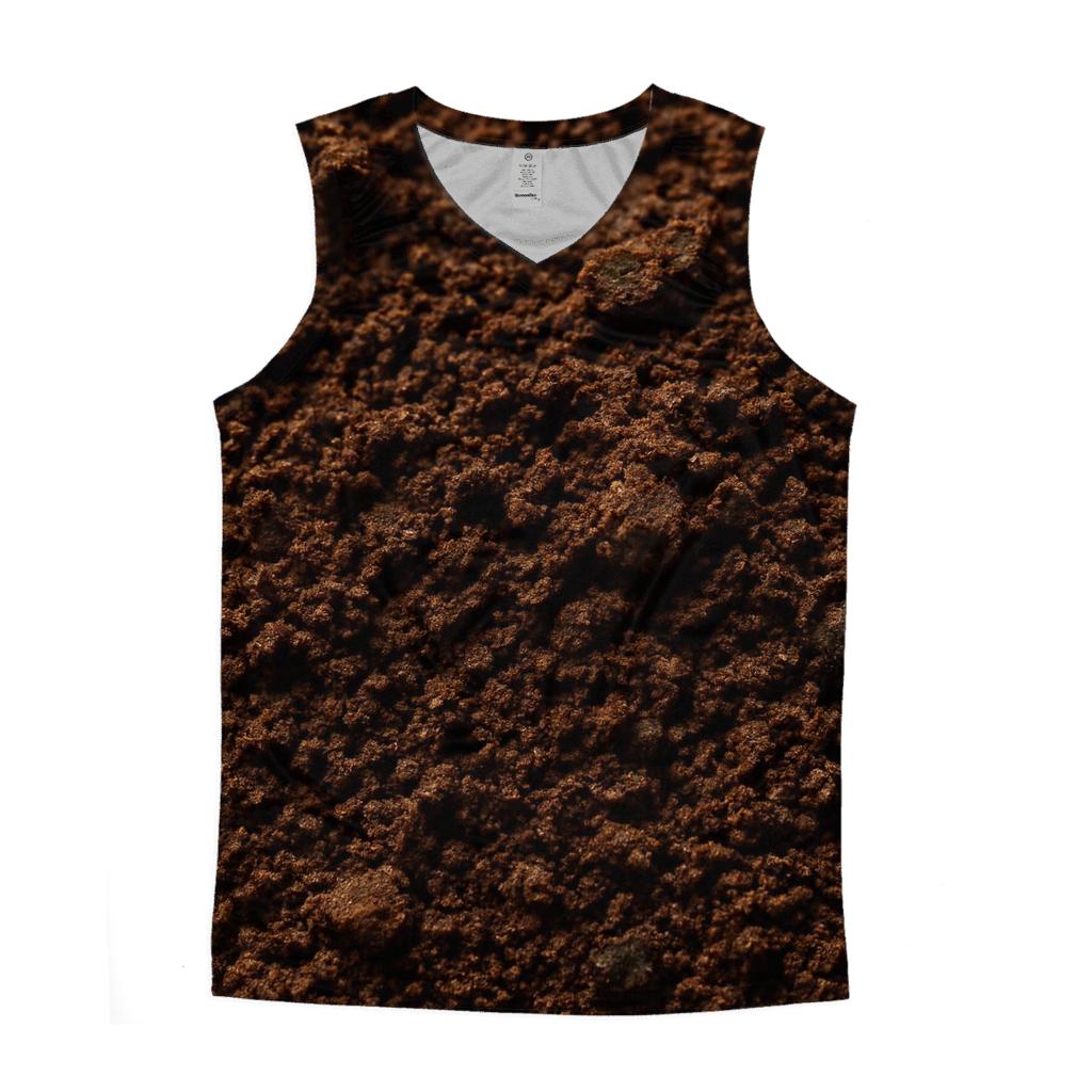 Grind Texture Macro sports performance tank tops