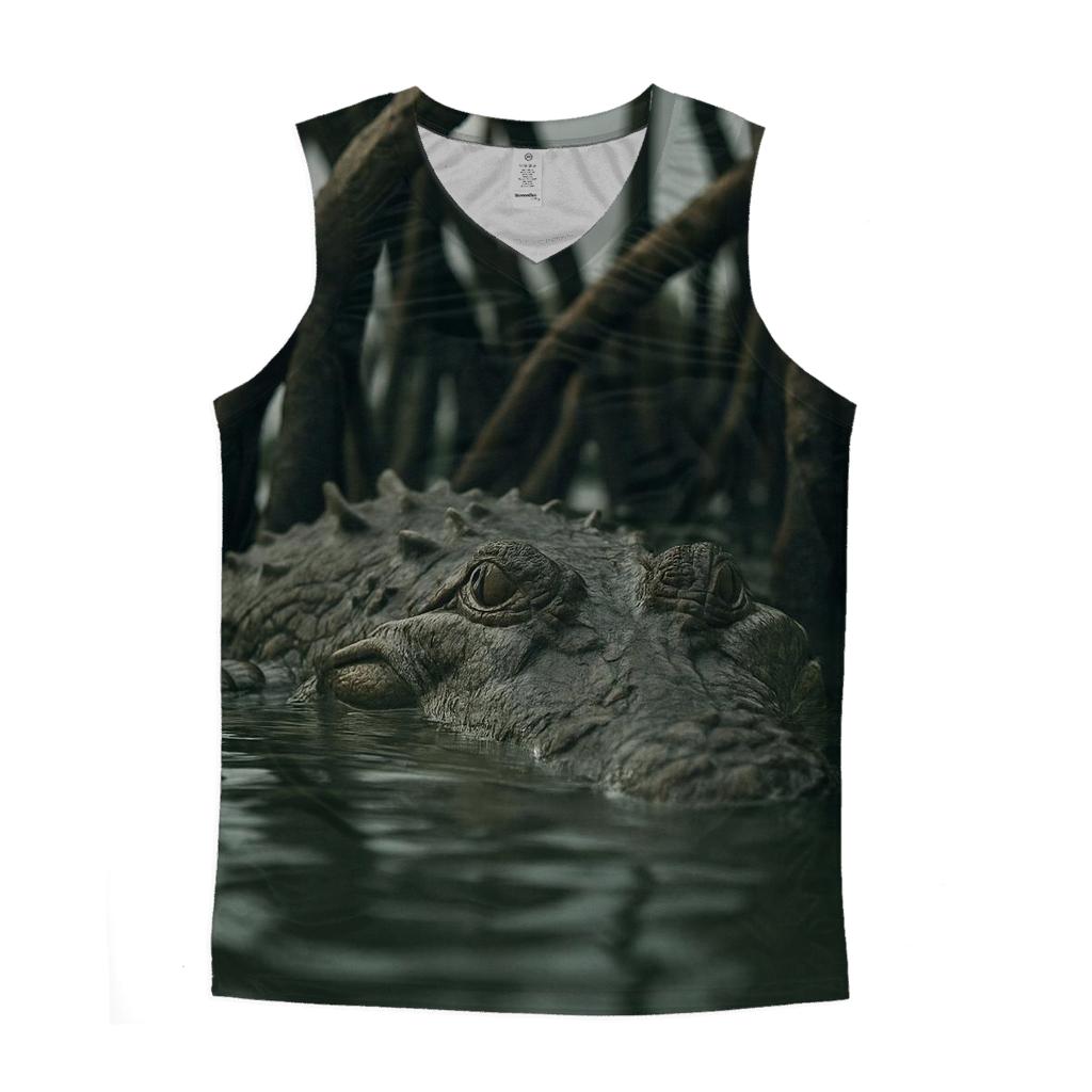 Mangrove Sentinel American Crocodile casual summer tank tops