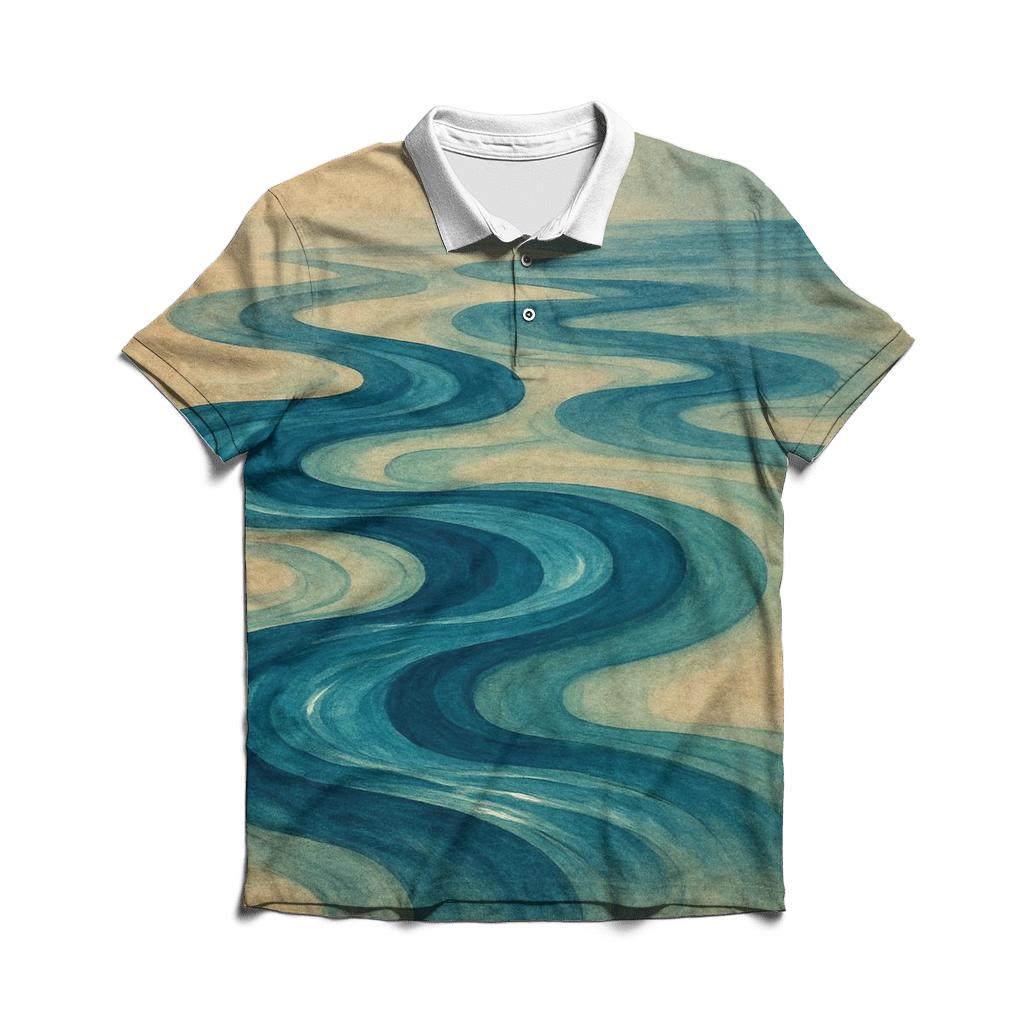 River Of Reflection casual sports polo shirts