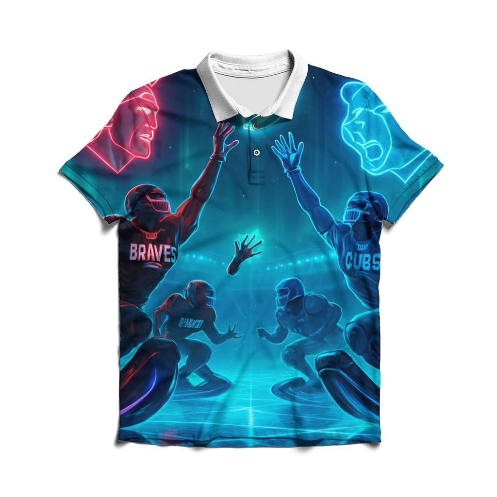 Neon Tundra Faceoff premium cotton polo shirts