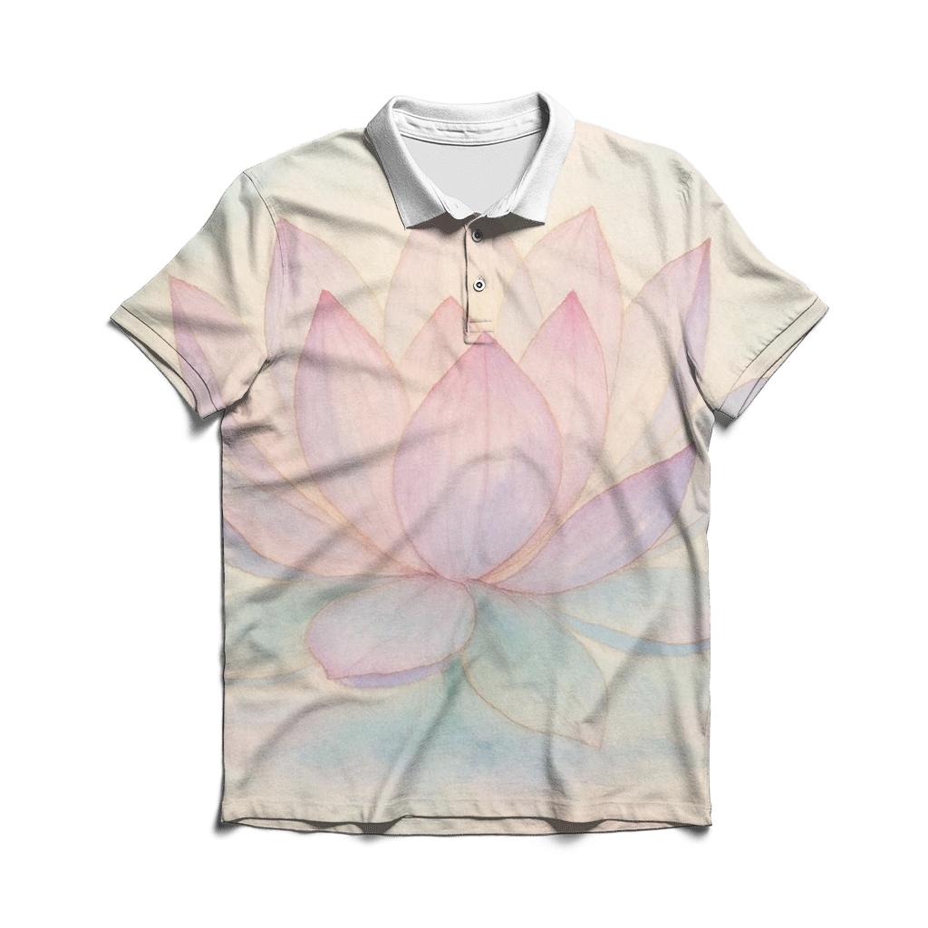 Lotus Of Stillness stylish collar polo tees
