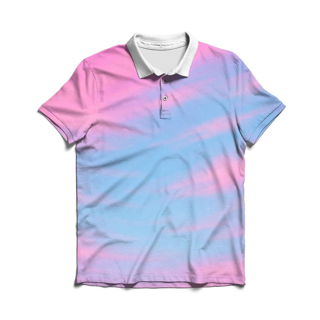 Cotton Candy Drift classic pique polos