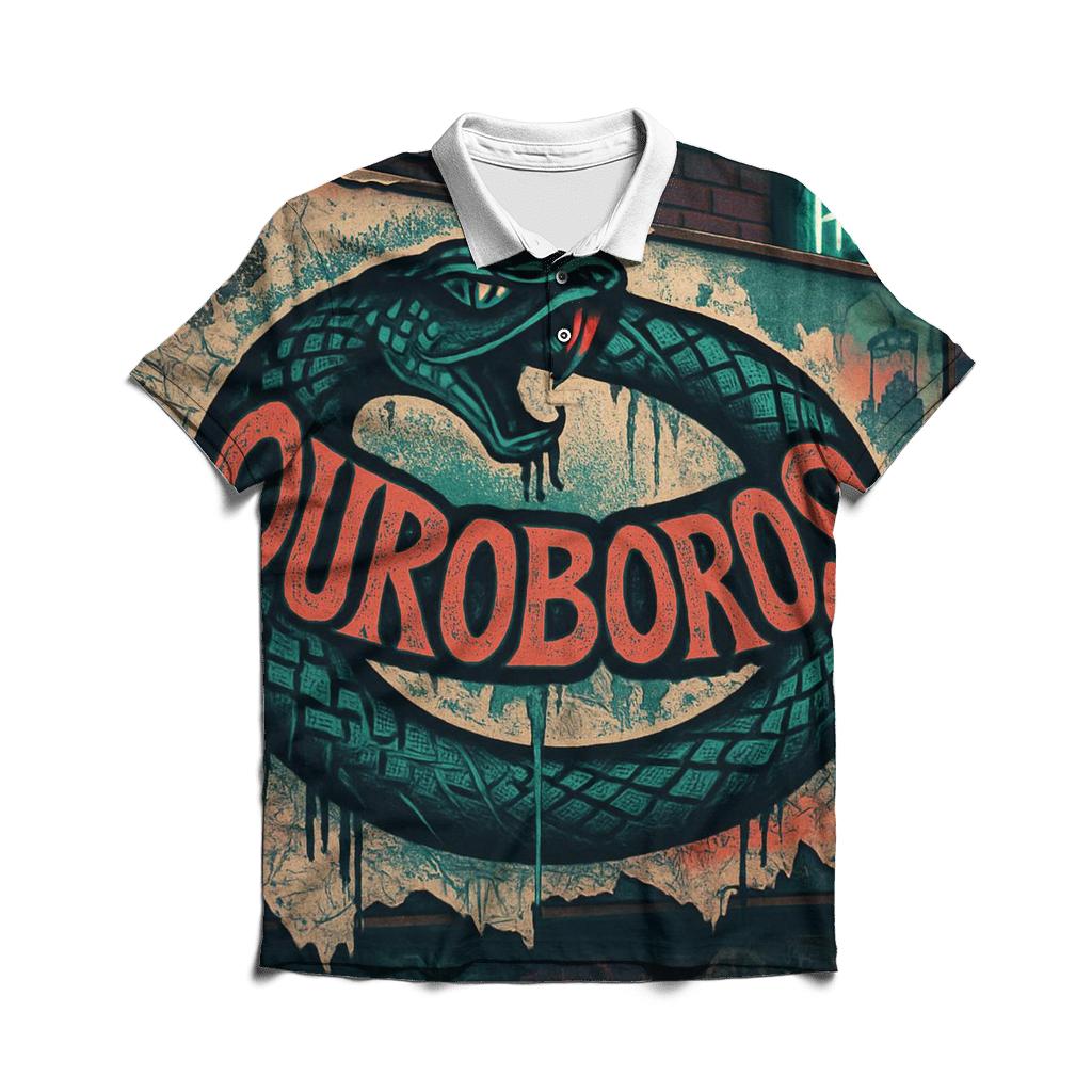 Urban Graffiti Ouroboros Banner personalized polo shirts