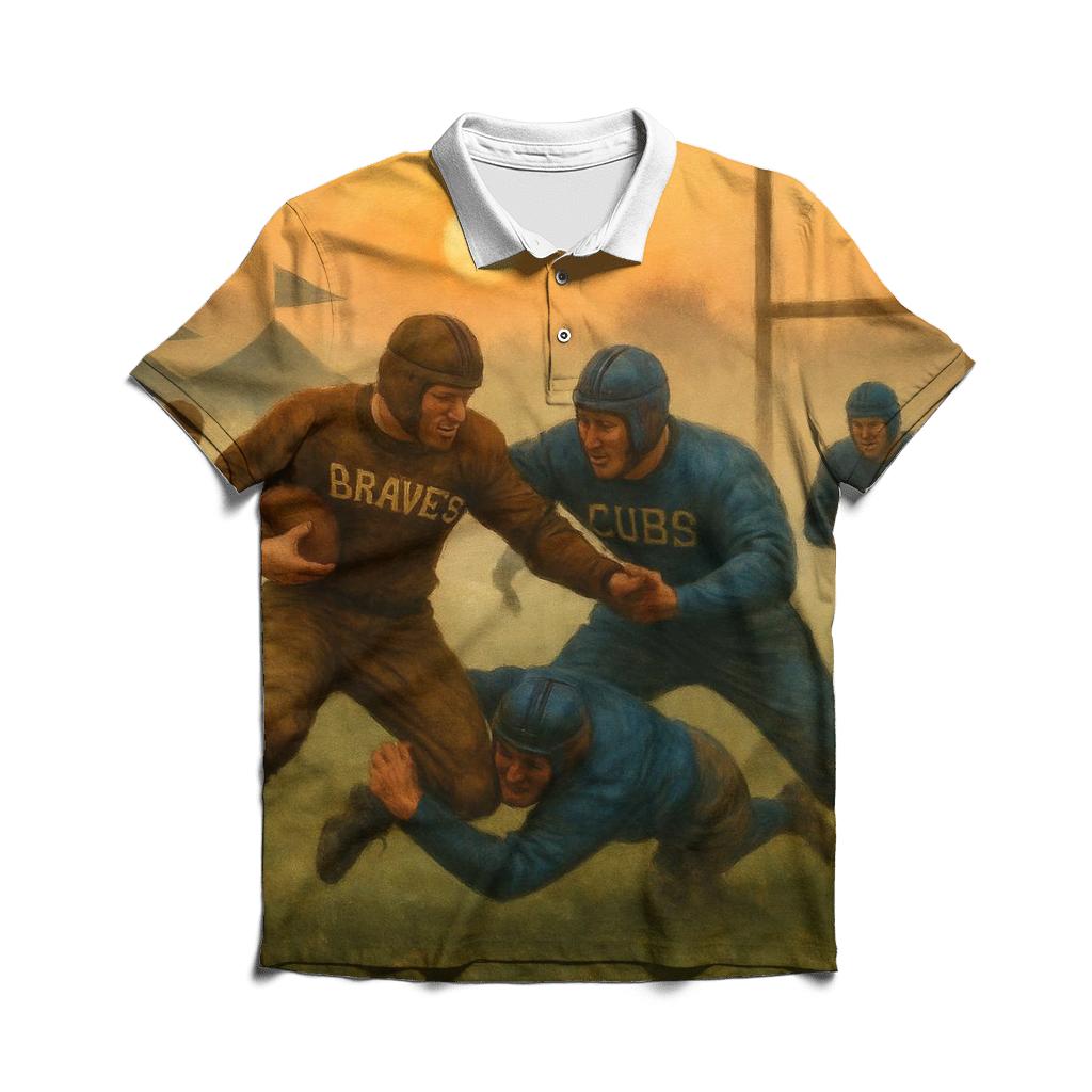 Prairie Duel At Dawn casual sports polo shirts