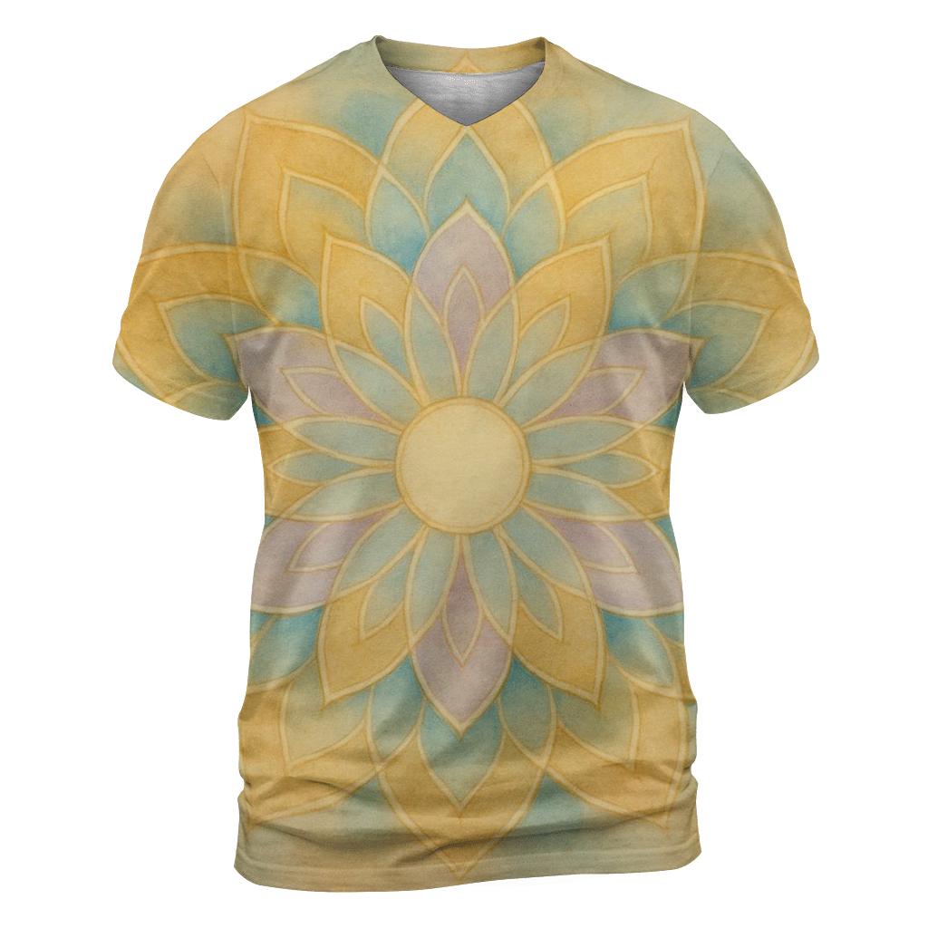 Luminous Mandala unique graphic print tees