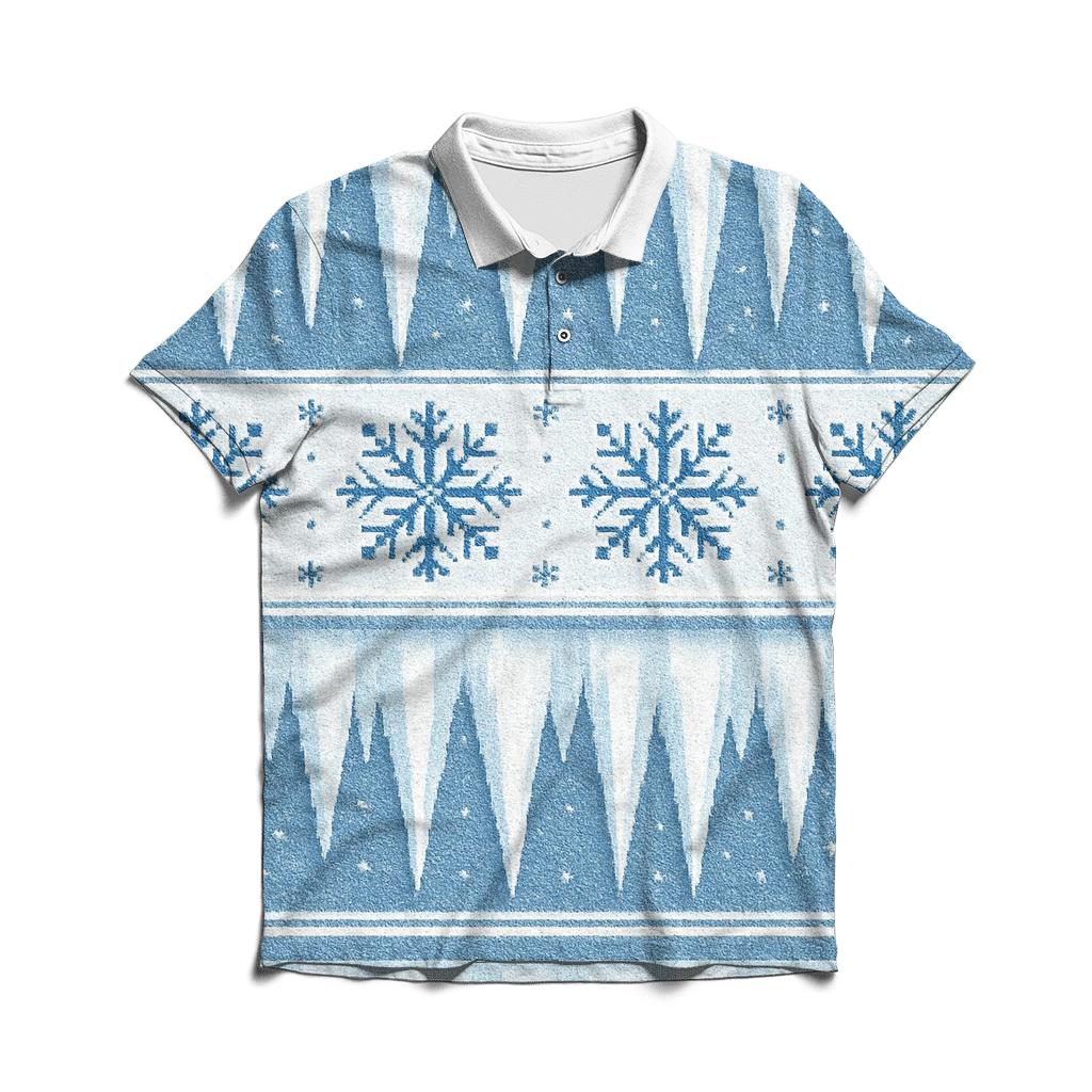 Icicle Banner Cascade Design stylish collar polo tees