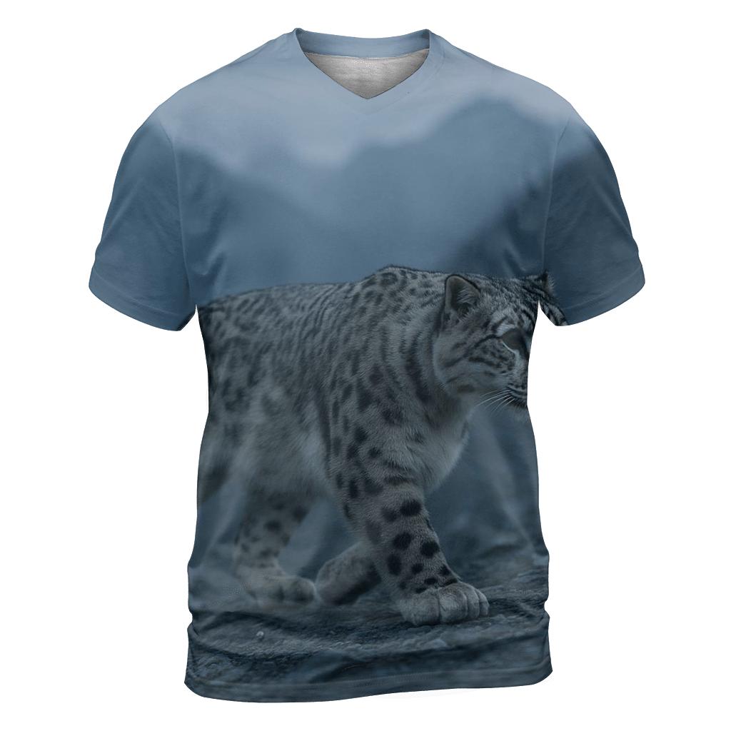 Ridge Ghost Snow Leopard statement graphic shirts