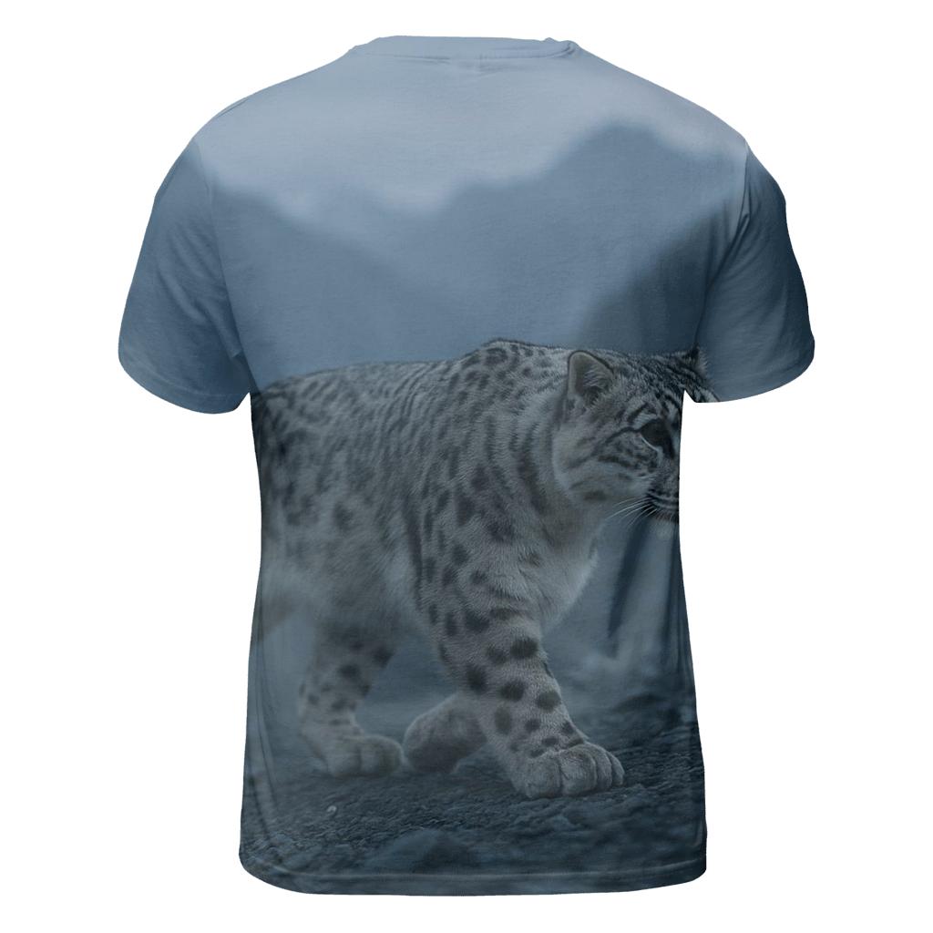 Ridge Ghost Snow Leopard statement graphic shirts
