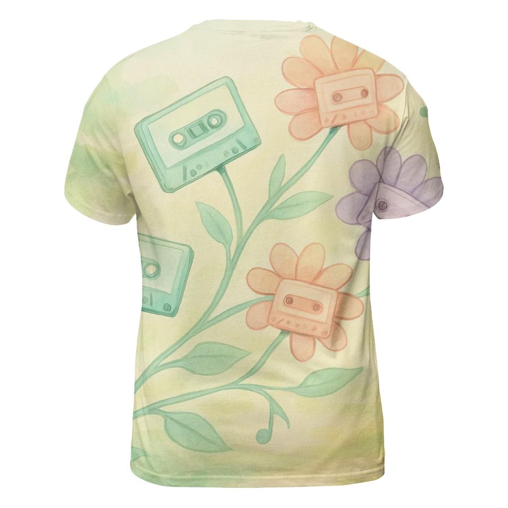 Cassette Tape Garden unique graphic print tees