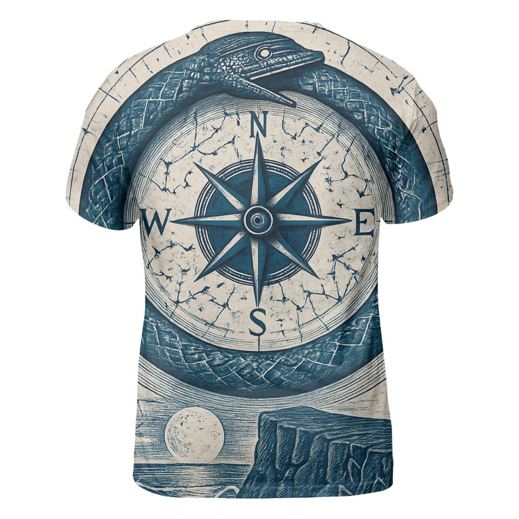 Celestial Serpent Compass custom all-over print shirts