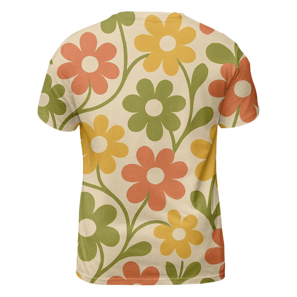 Groovy Flower Medley statement graphic shirts