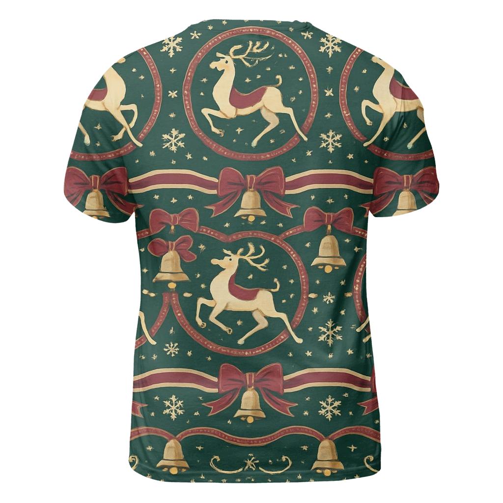 Kitschy Reindeer Carousel Design trendy printed shirt styles