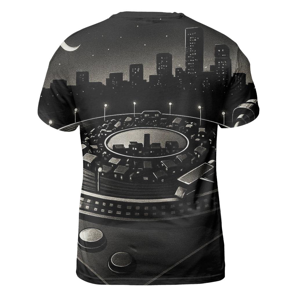 Turntable Cityscape unique graphic print tees