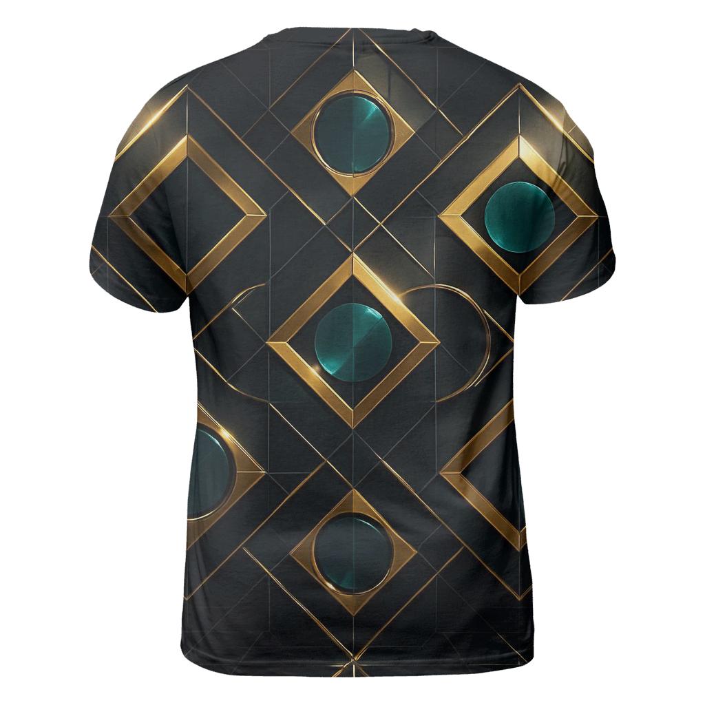 Disco Mirror Geometry custom all-over print shirts