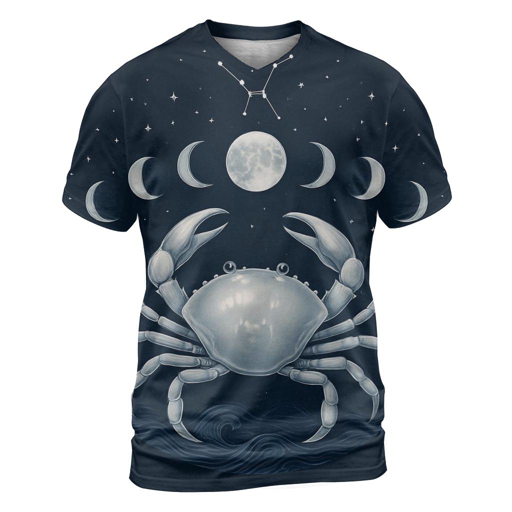 Cancer Moon Phase Cycle designer pattern shirts