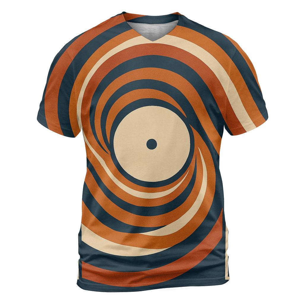 Sunburst Vinyl Waves designer pattern shirts