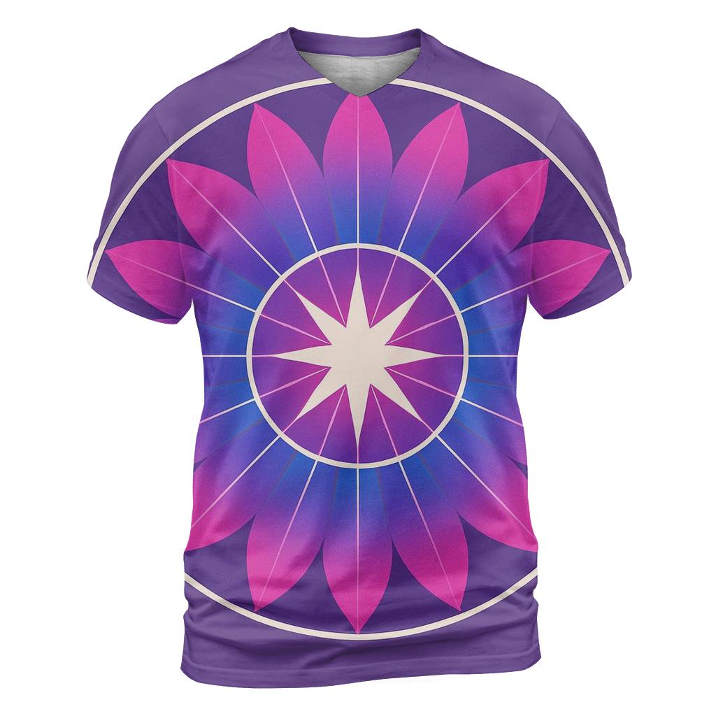 Magenta Mandala trendy printed shirt styles