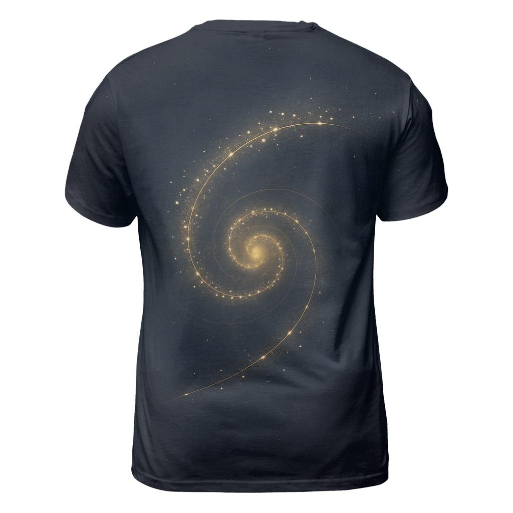 Celestial Spiral artistic all-over print tops