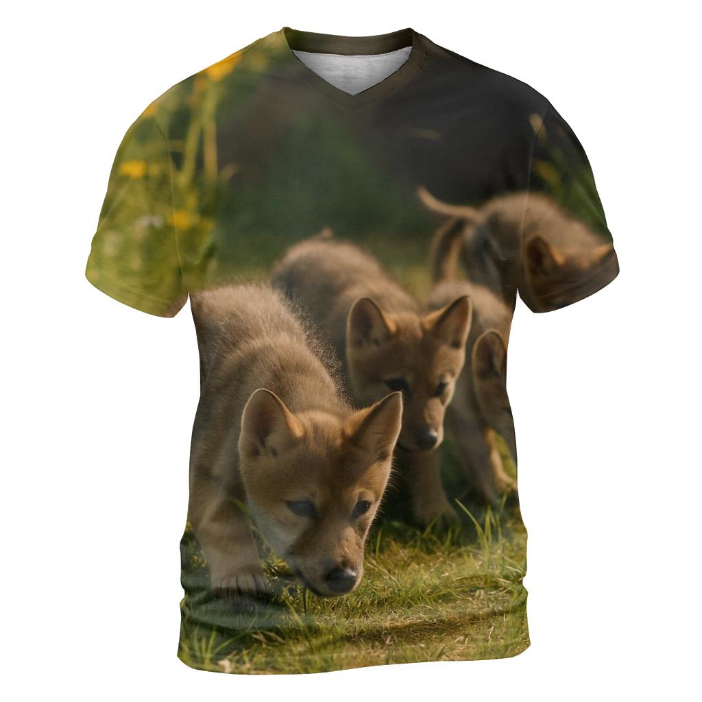 Pups Learning To Stalk custom all-over print shirts