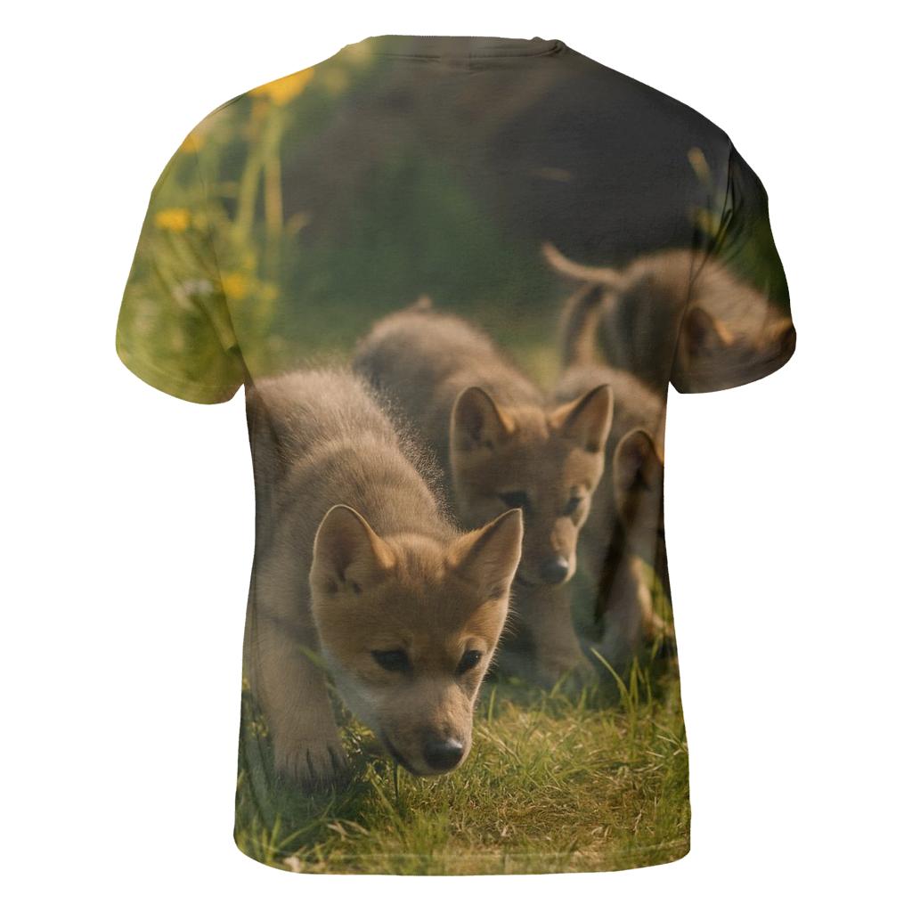 Pups Learning To Stalk custom all-over print shirts