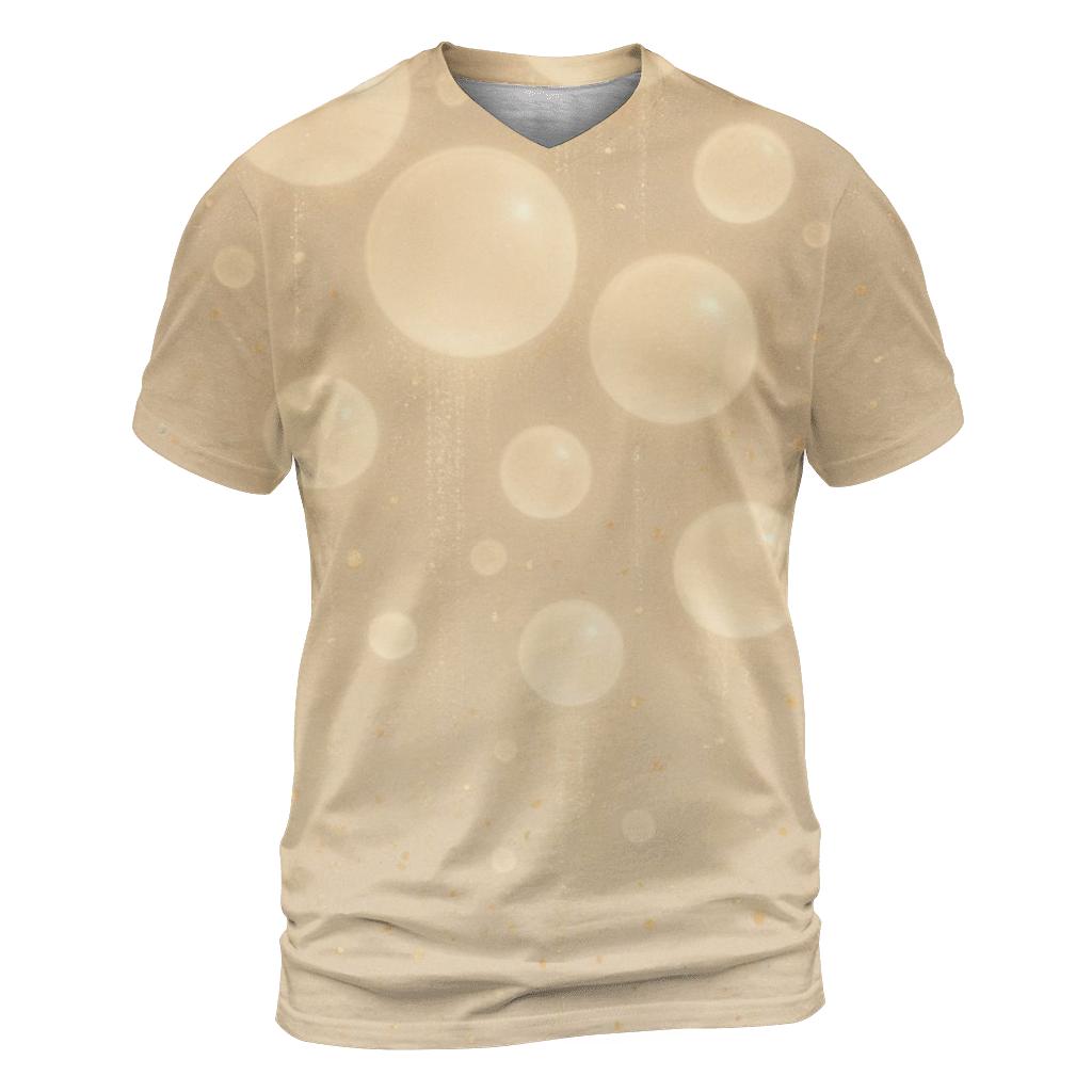 Champagne Bubble Cascade statement graphic shirts