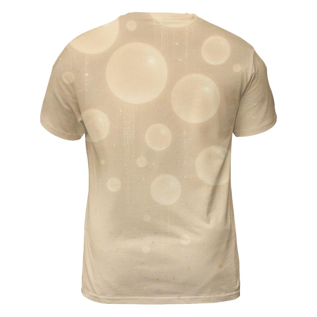 Champagne Bubble Cascade statement graphic shirts
