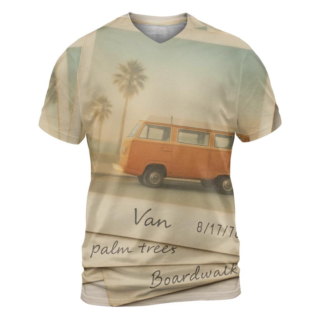 Polaroid Roadtrip Memory trendy printed shirt styles