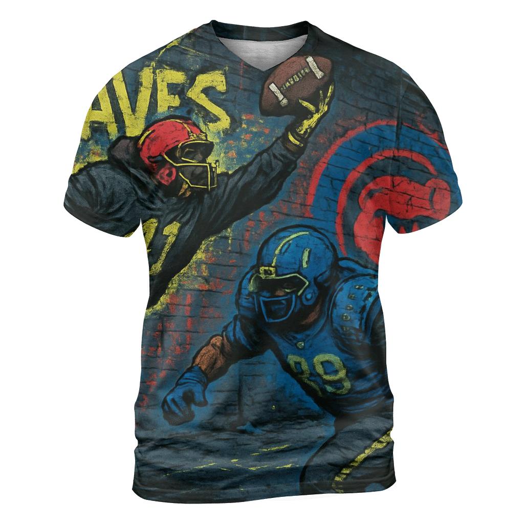 Graffiti Alley Gridiron designer pattern shirts