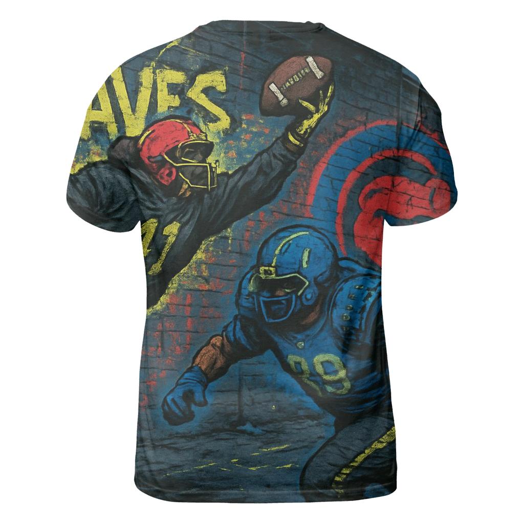 Graffiti Alley Gridiron designer pattern shirts