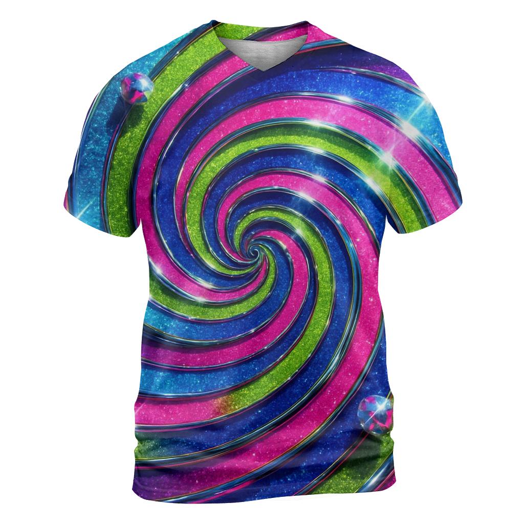 Electric Disco Vortex custom all-over print shirts