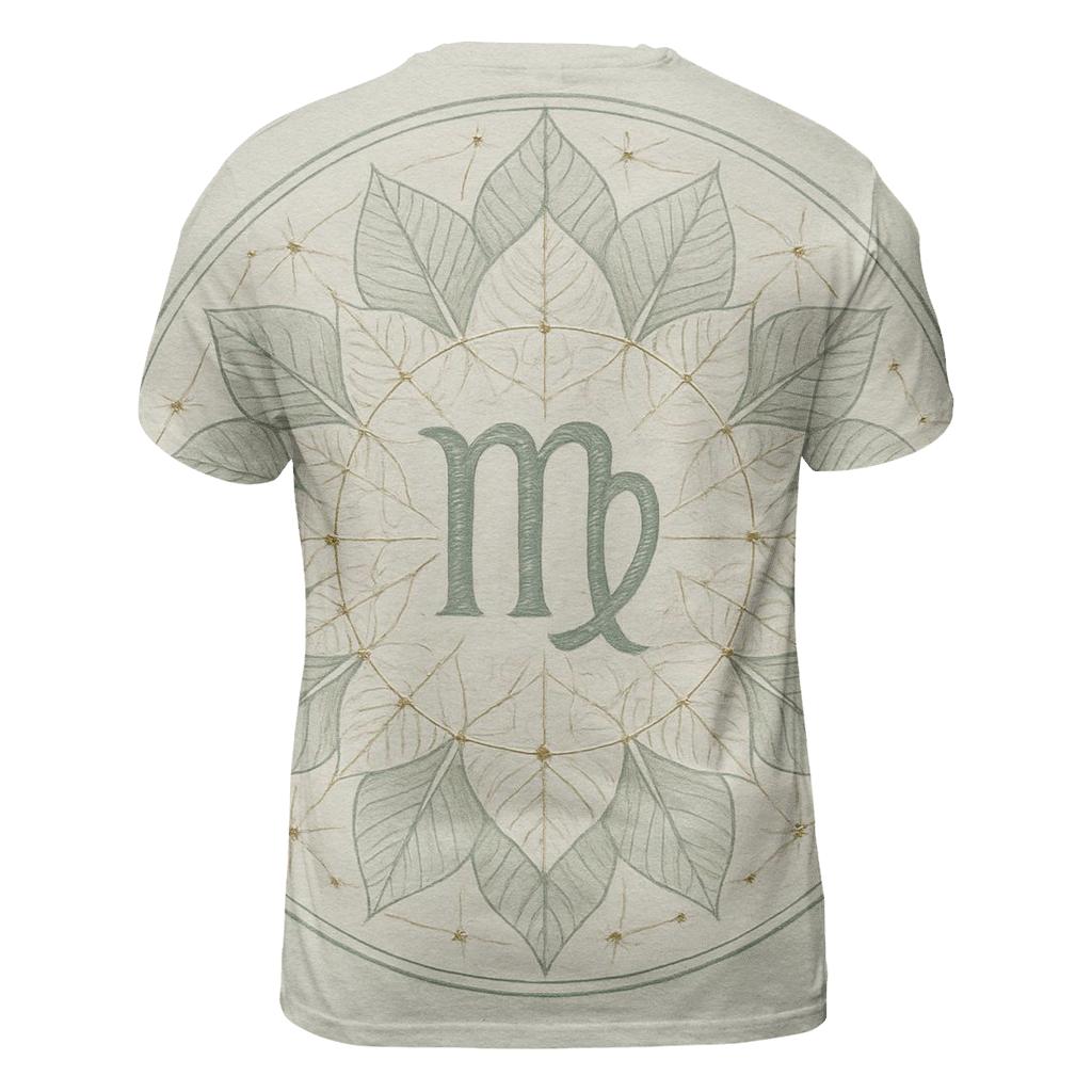 Virgo Earth Mandala Pattern trendy printed shirt styles