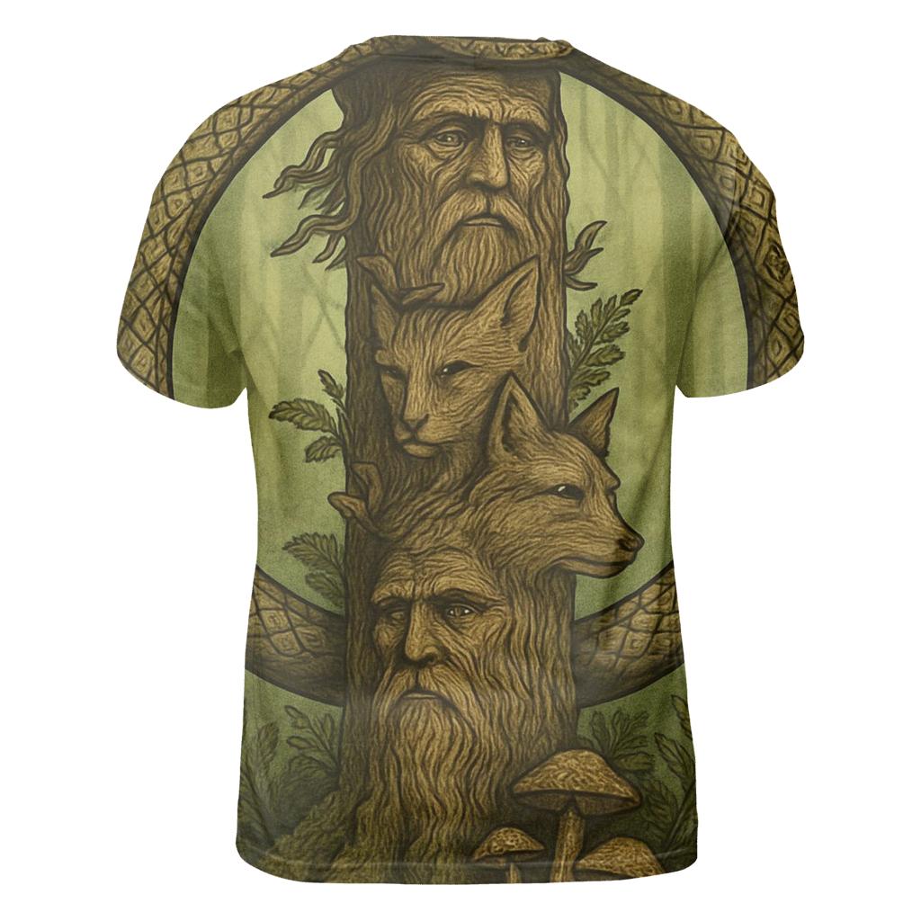 Forest Ancestor Ouroboros Totem custom all-over print shirts