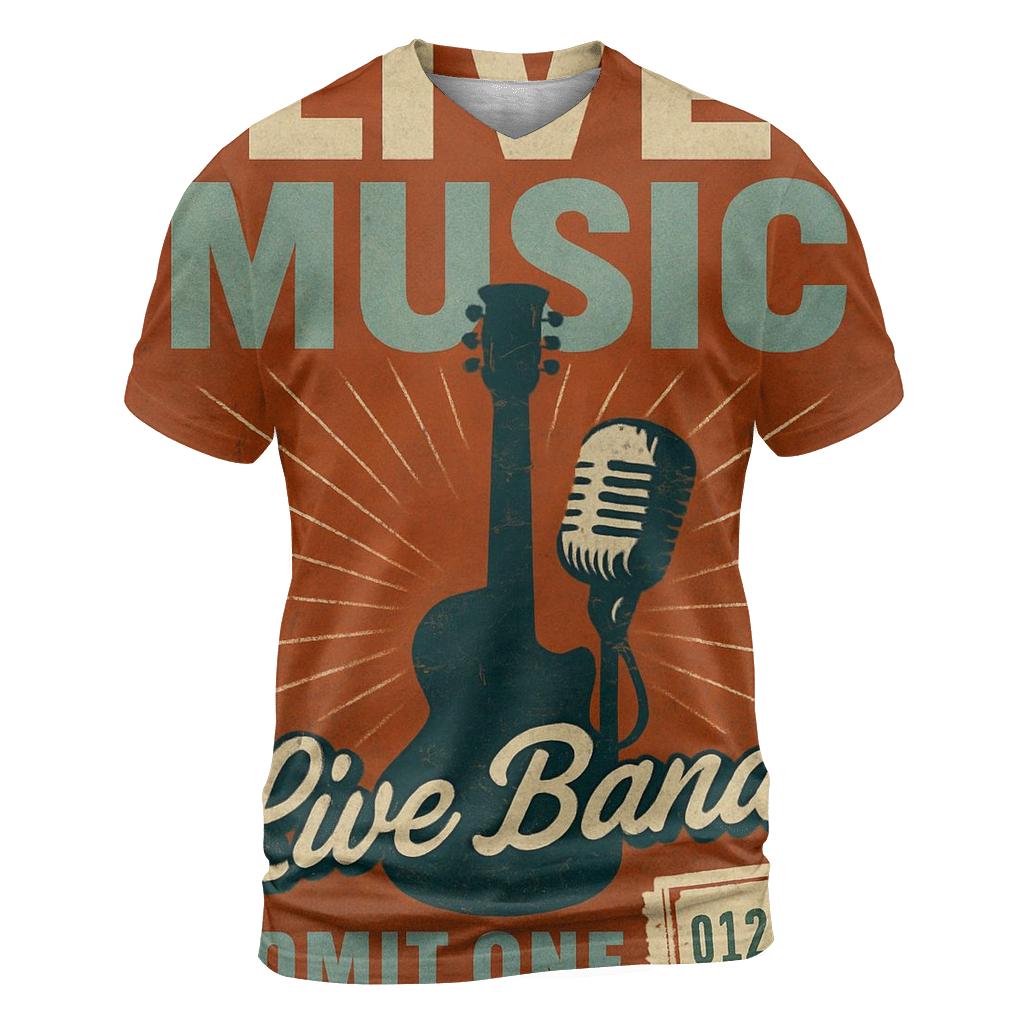 Distressed Concert Poster statement graphic shirts